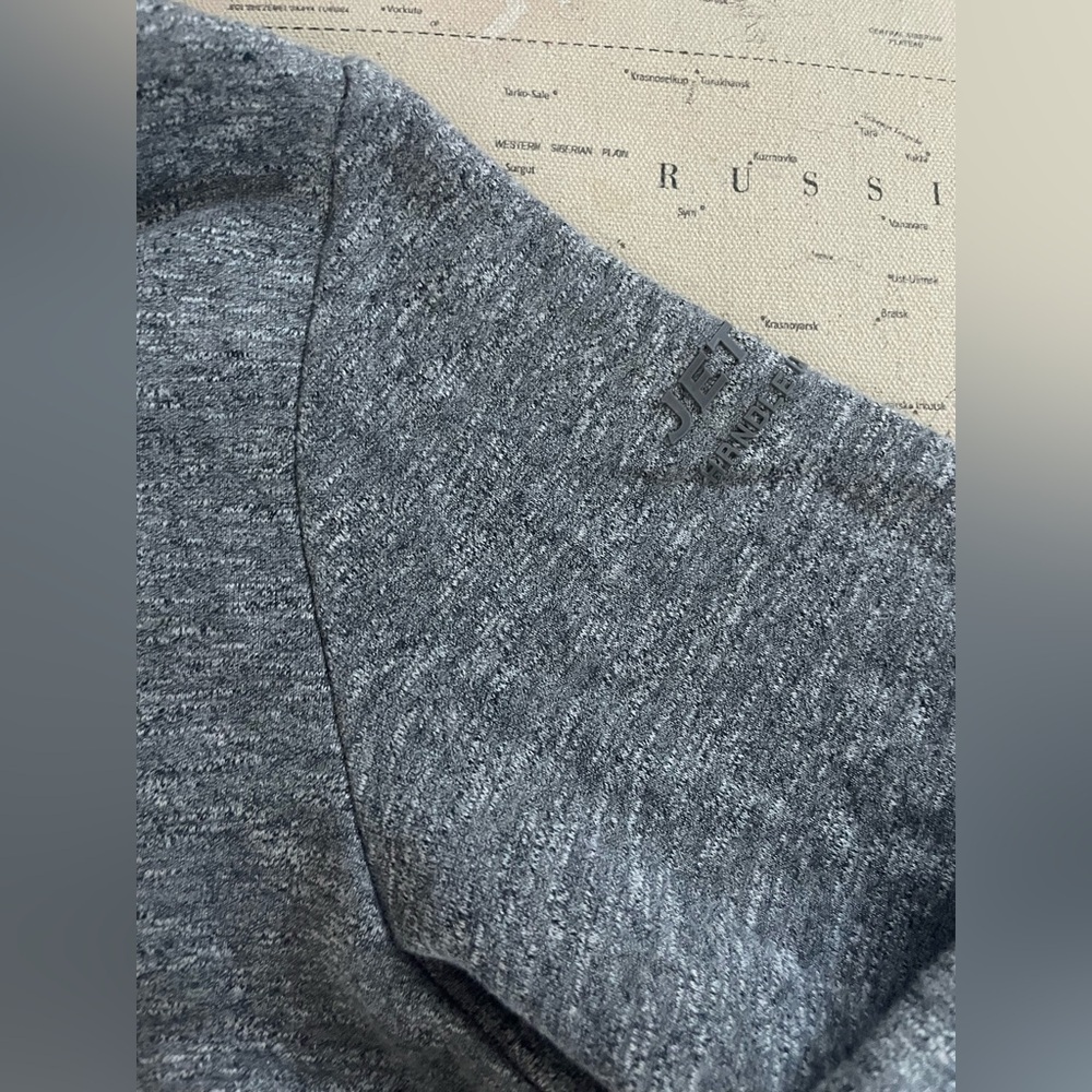 NWT Jetlag Grey Melange Cowl Neck Hoody Pullover L - Picture 5 of 13